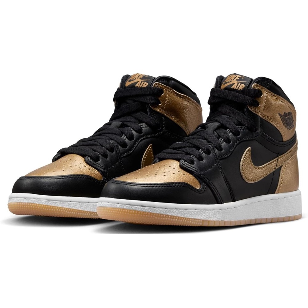 Jordan Kids Sneakers Black and Gold